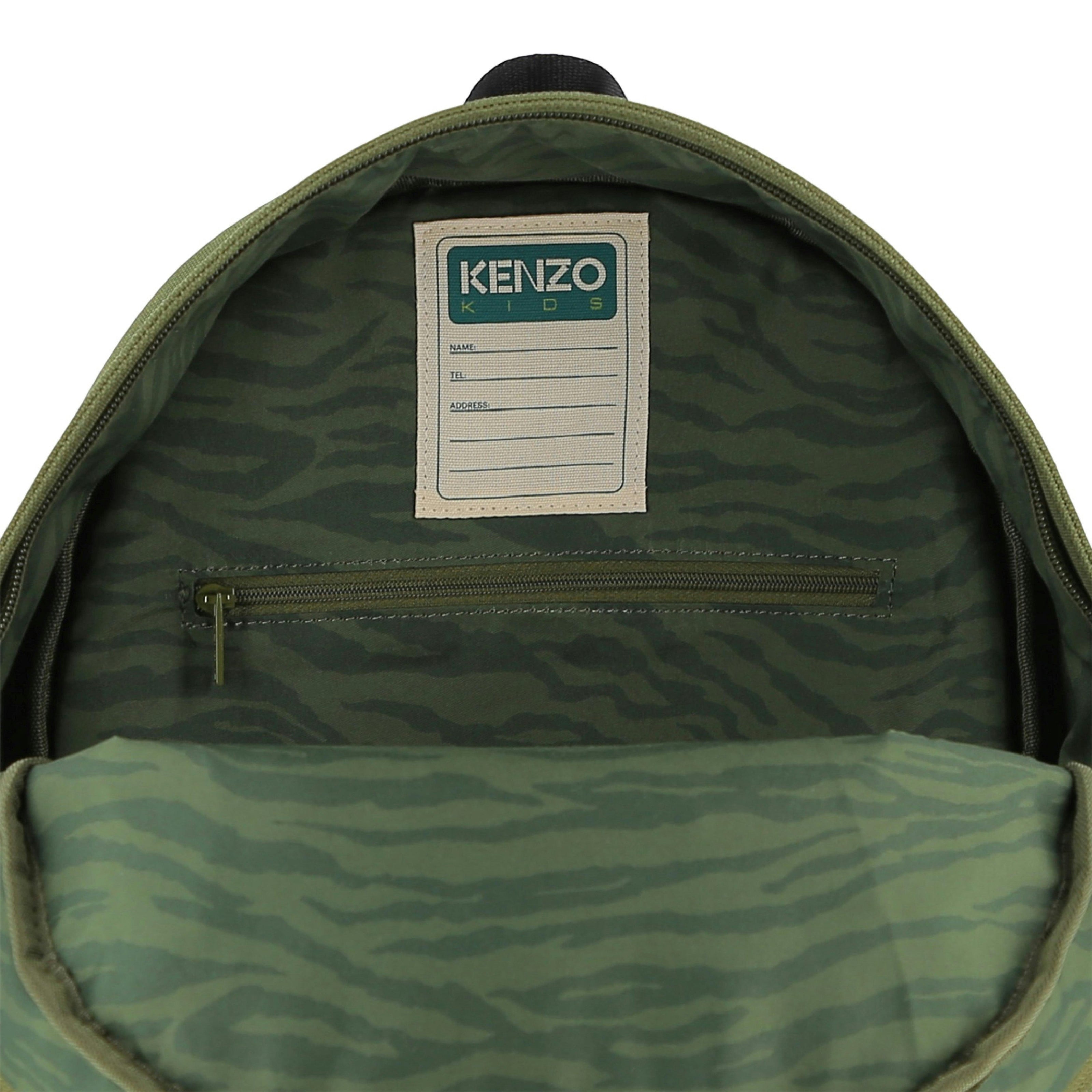 Khaki Kenzo Tiger Backpack