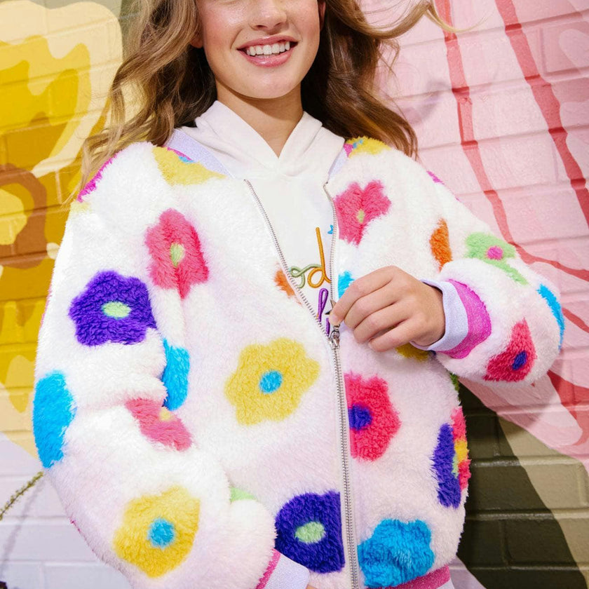 Rainbow Daisy Bomber