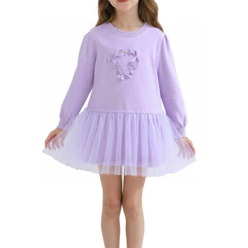 Purple Heart Bow Dress
