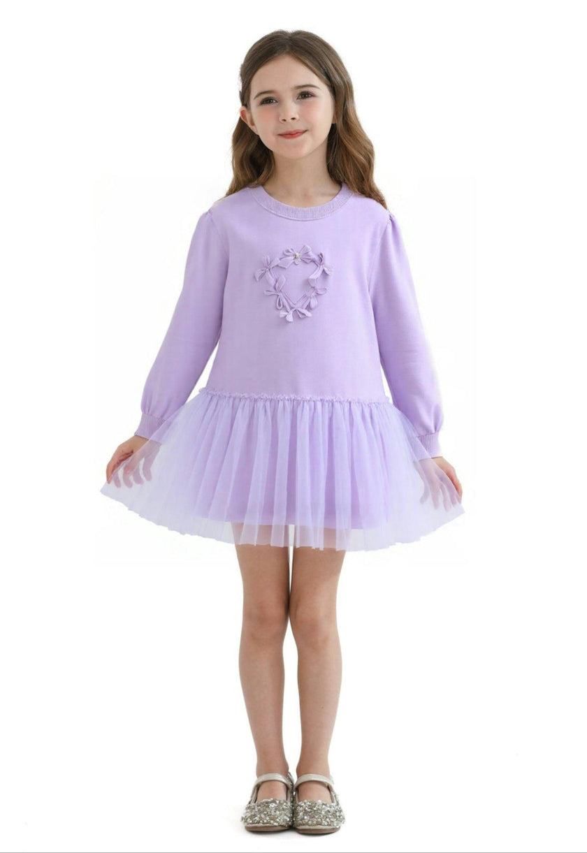 Purple Heart Bow Dress