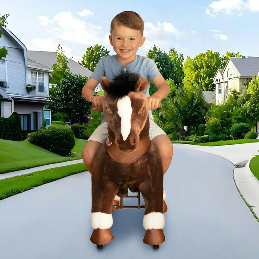 Model Y® Horse Ride-On Toy Age 4–7 – Chocolate Brown