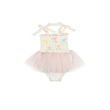 Bows Tutu - Ivory/Multicolor