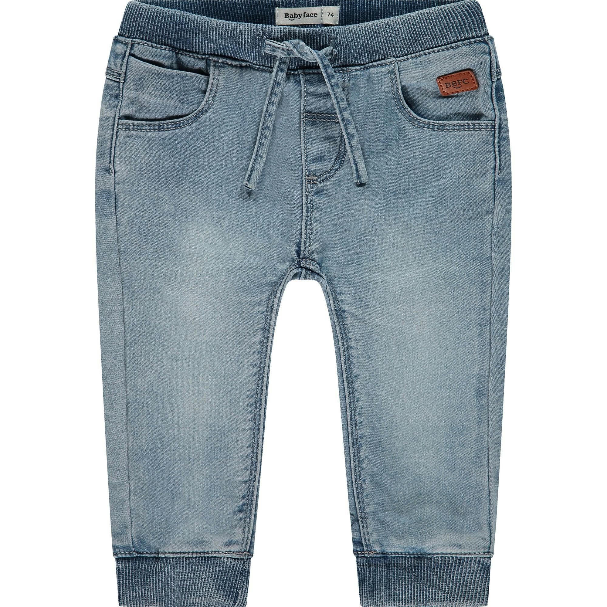 Cinched Cuffed Waist Denim Jogger