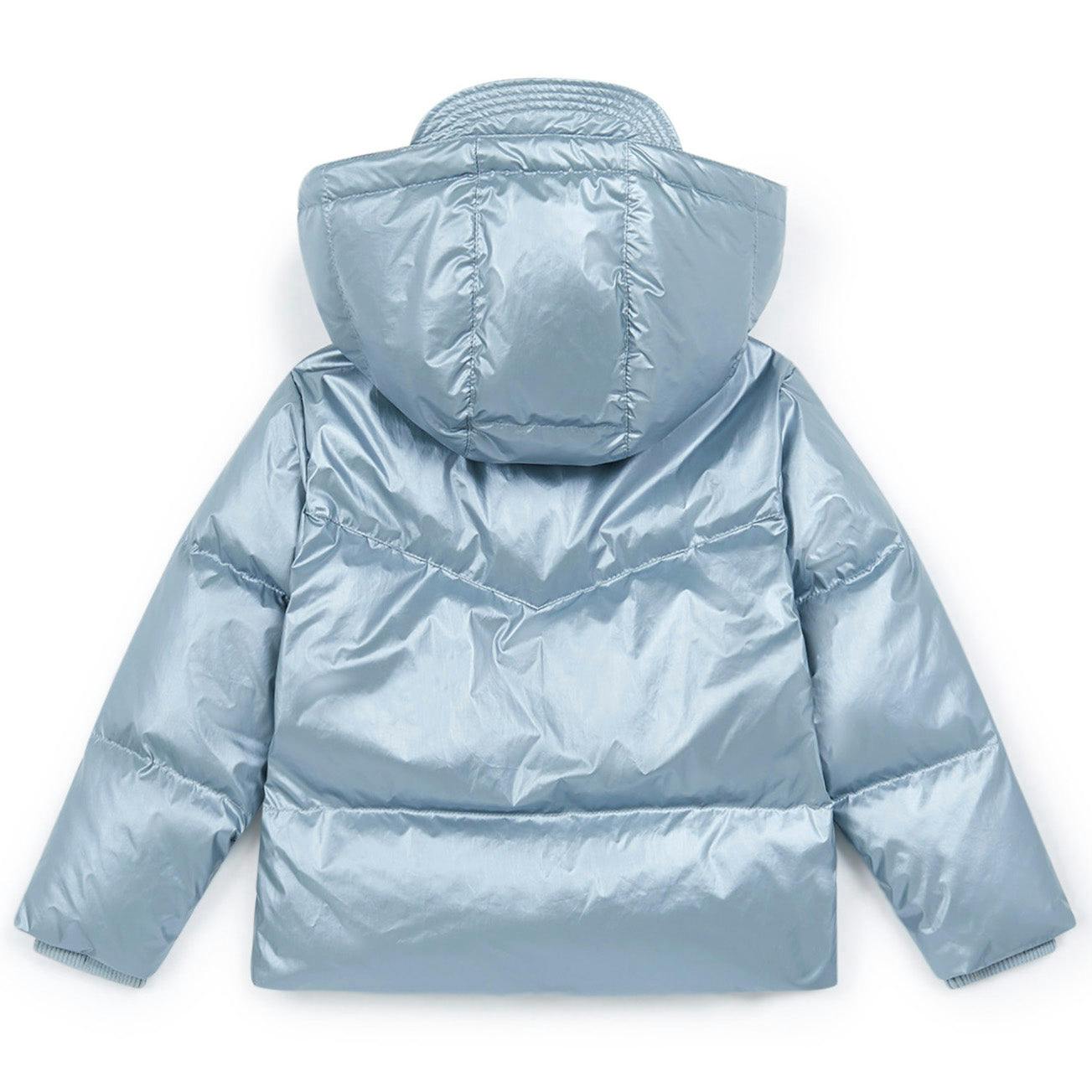 BONTON Freeze Silver-Blue Puffer Coat