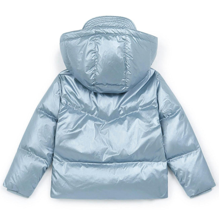 BONTON Freeze Silver-Blue Puffer Coat