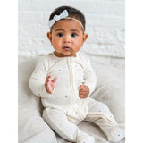 Kit Ribbed Zipper Sleeper - Mini Dot / Sea + Dune