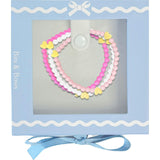 Hearts Bracelet Gift Set - Pink, White, Magenta