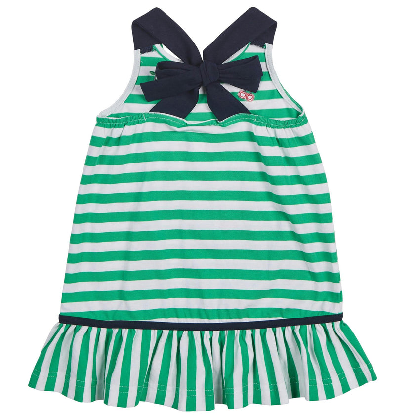 Stripe Knit Dress With Cherries