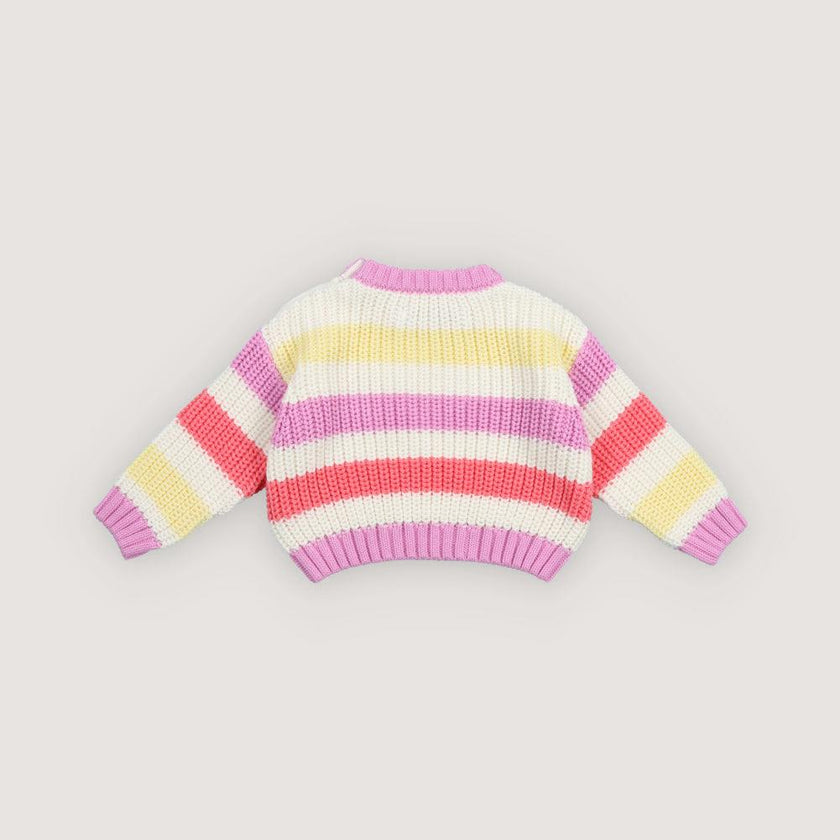 Celosia Baby Jumper Pink Lavander Stripes