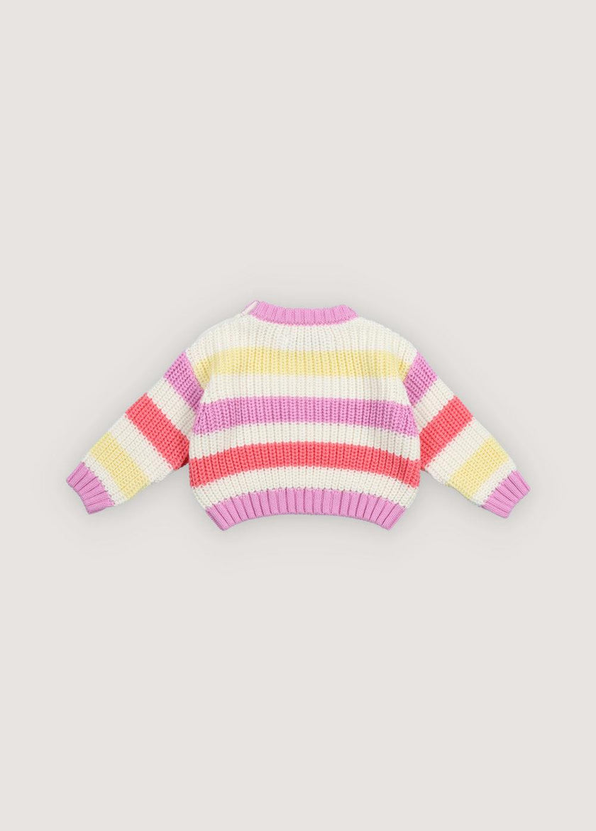 Celosia Baby Jumper Pink Lavander Stripes