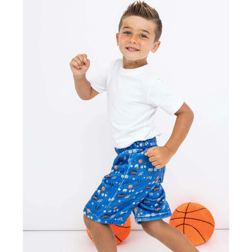 Boy's Sports Plush Lounge Shorts