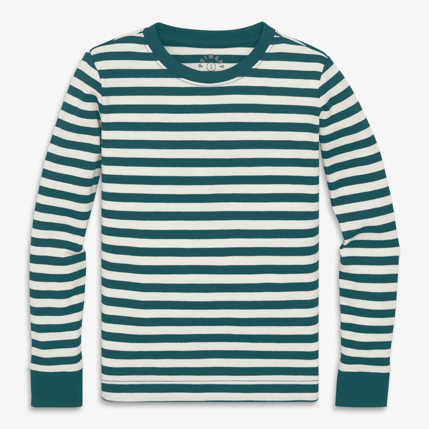 Kids organic PJ top in stripe