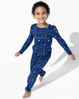 Sail Away Fair Isle Bamboo Kids Pajamas