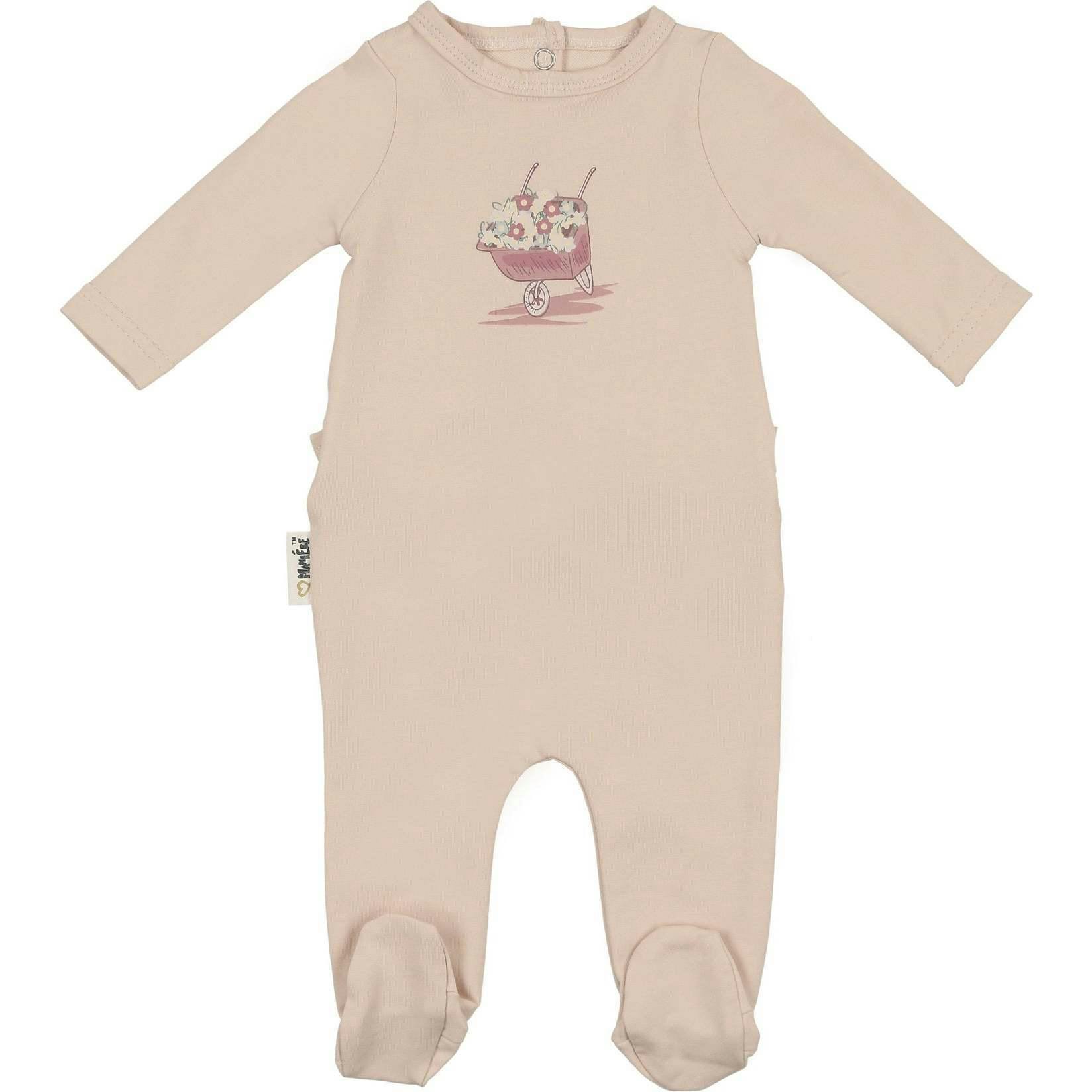 Whimsy Wheelbarrow Footie and Beanie Set