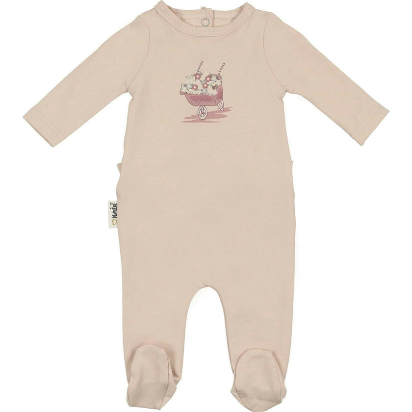 Whimsy Wheelbarrow Footie and Beanie Set