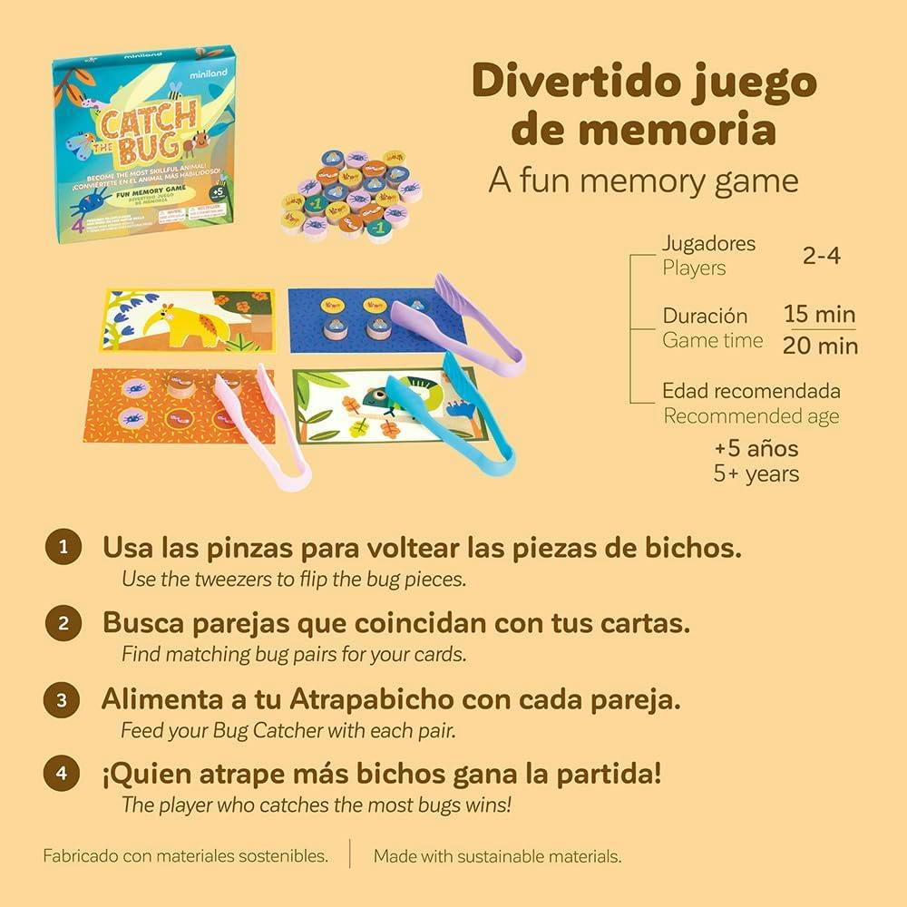 Catch the bug! Board Game for Ages 5+