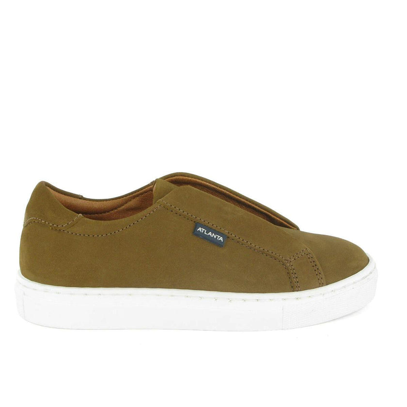 Nubuck Leather Sneaker, Camel