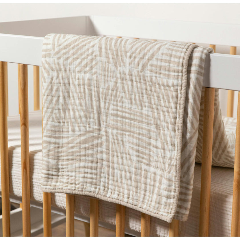 Organic Muslin Cotton 3-Layer Quilt