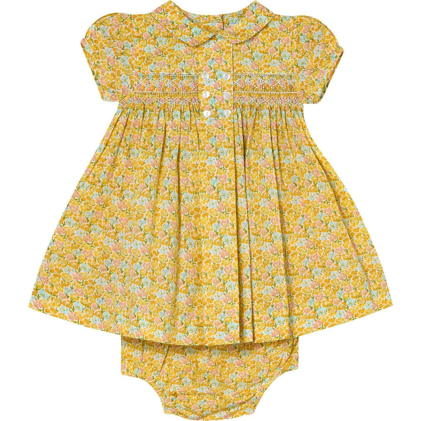 Hand-Smocked Baby Dress - Franca