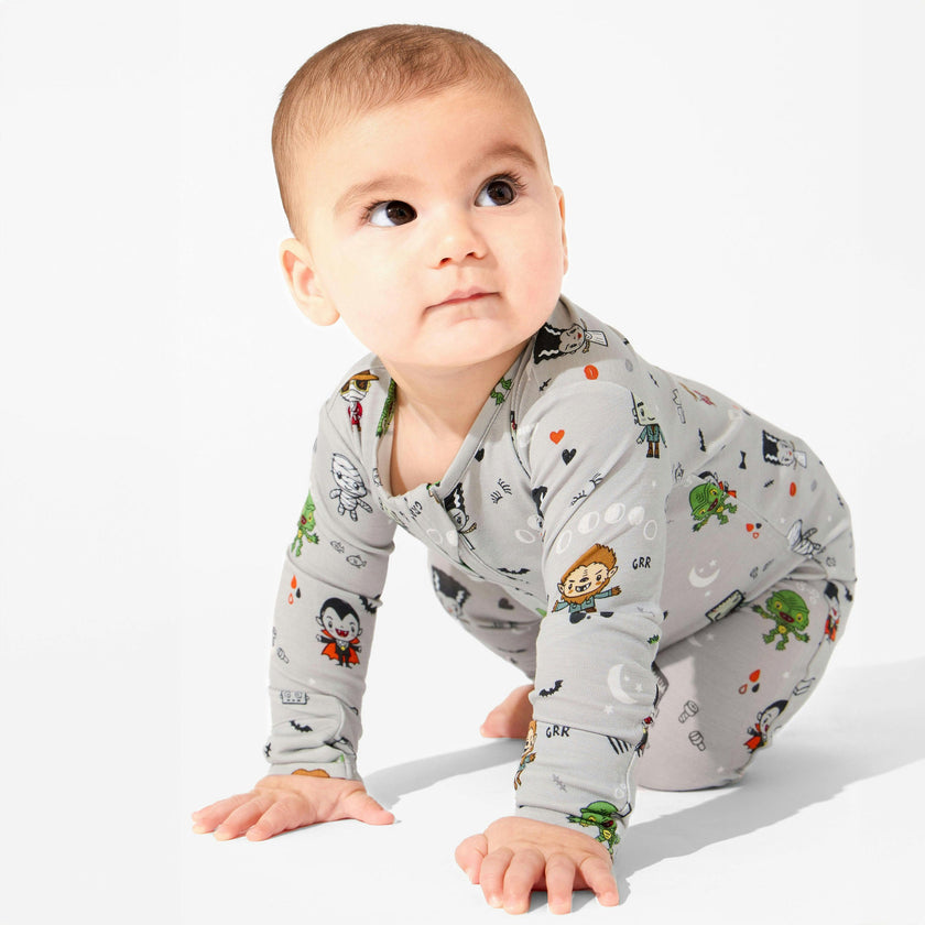 Little Monsters Bamboo Convertible Footie