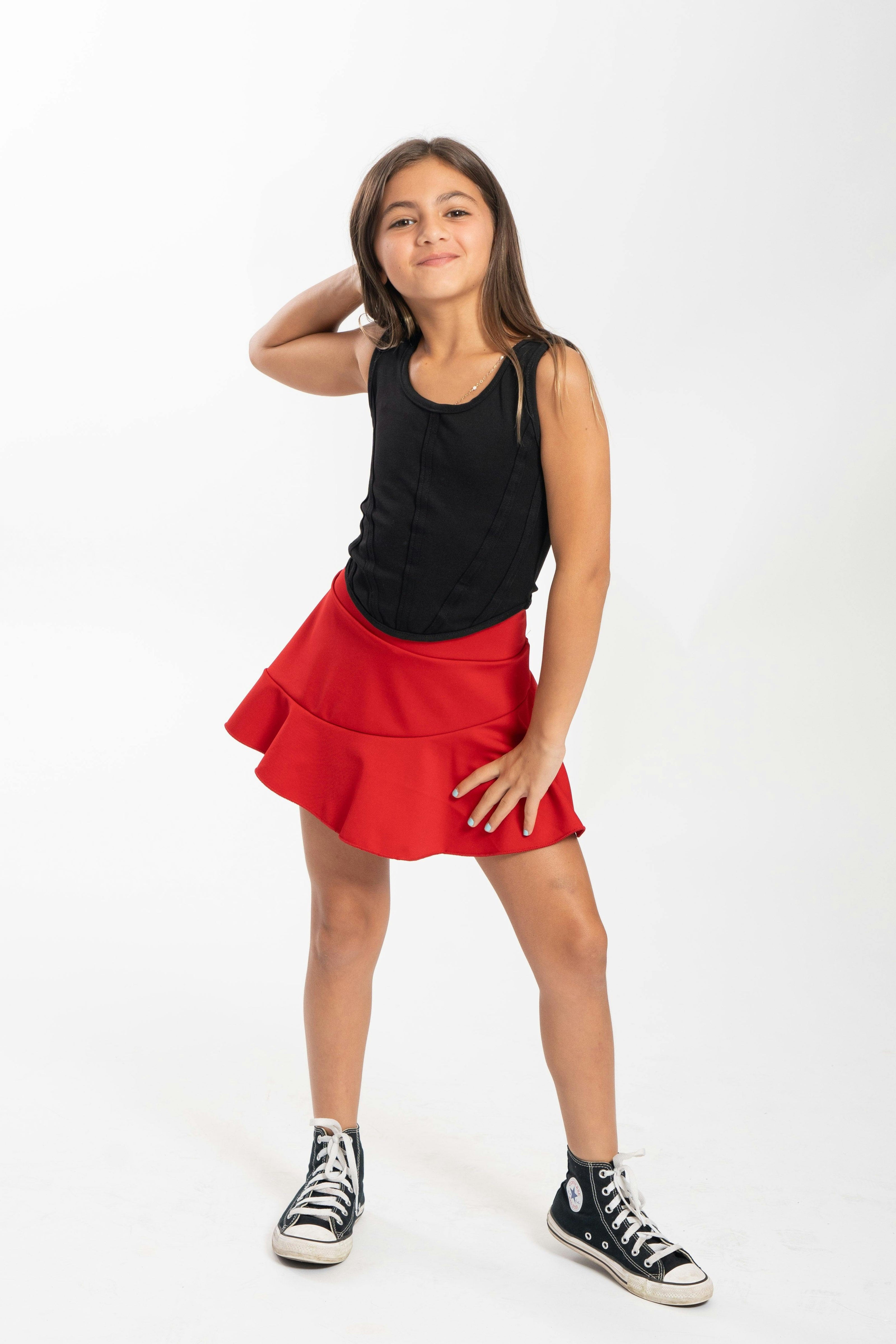 Kids Amy Ruffle Skort