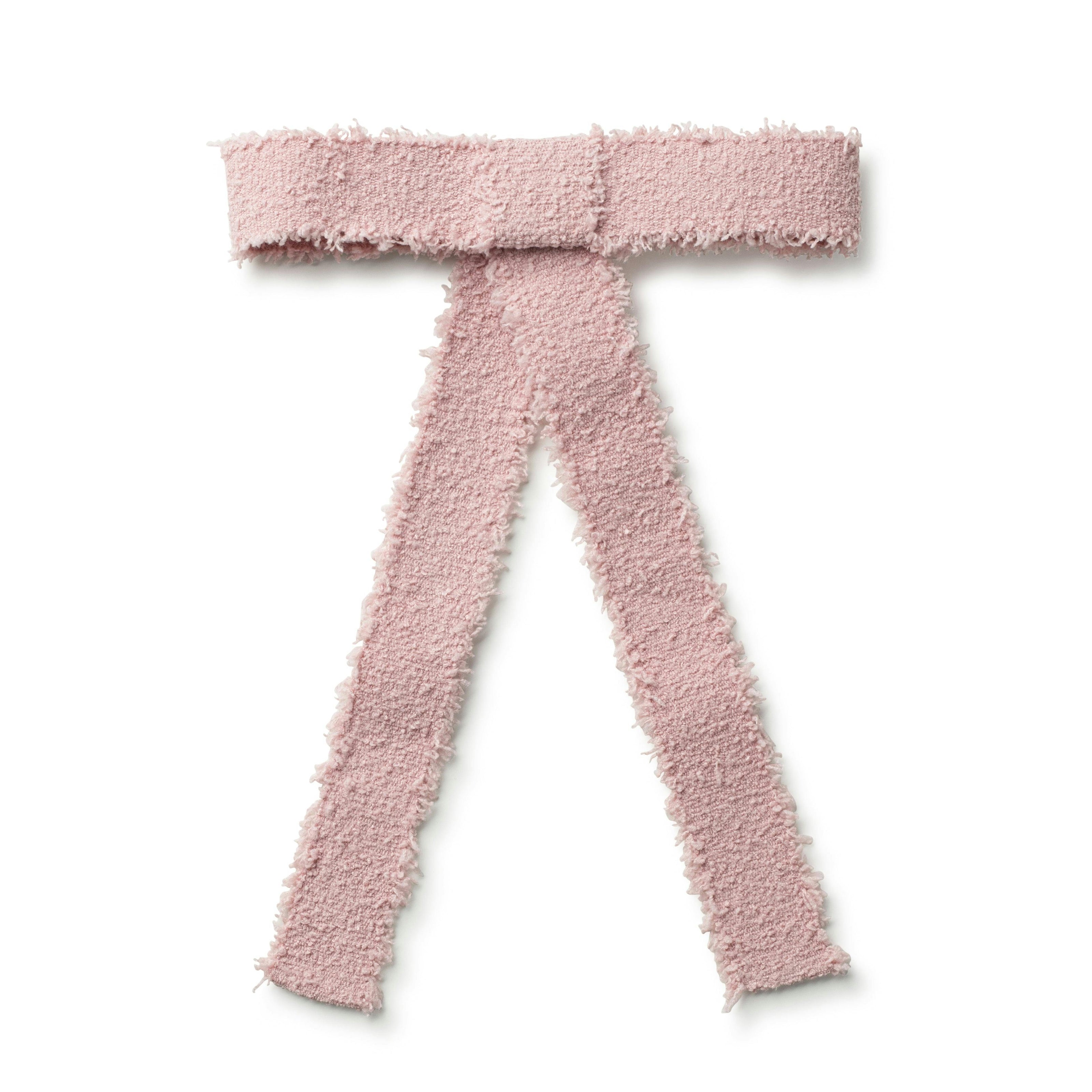Halo Luxe Amara Deconstructed Woolen Long Tail Clip - Pink