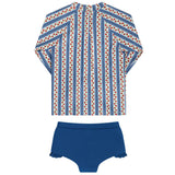 girls strawberry patch rashguard set