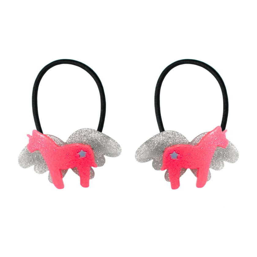 Big Winged Unicorn Neon Ponytail