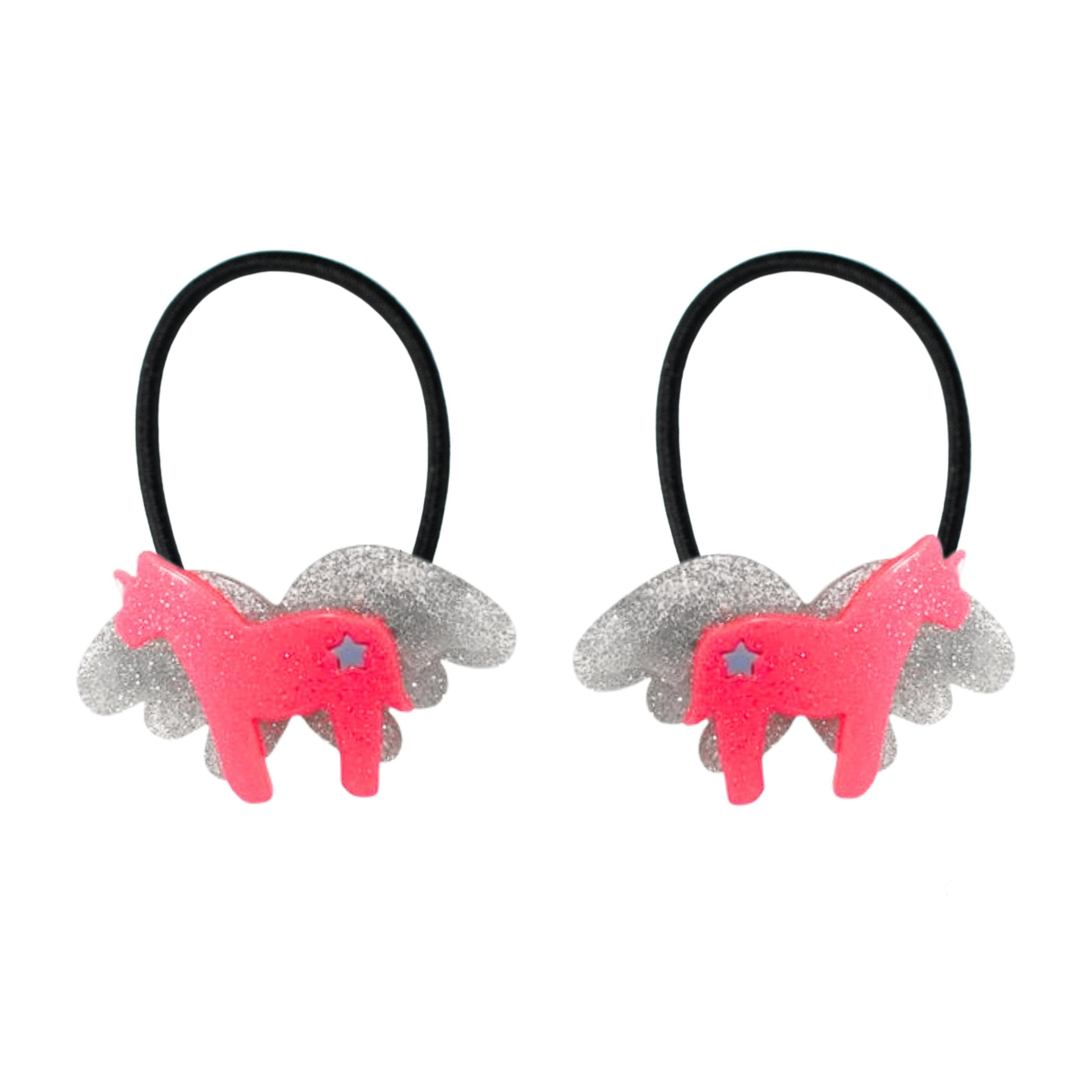 Big Winged Unicorn Neon Ponytail