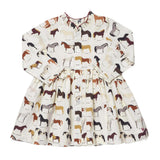 Girls Autumn Dress - Horse Breeds
