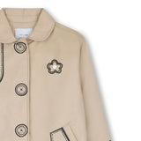 Beige Trompe‑l’Oeil Trench Coat