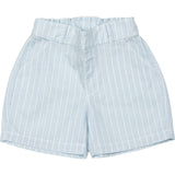 Linen Shorts - Lt.Blue Striped
