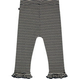 Striped Ruffle Leggings