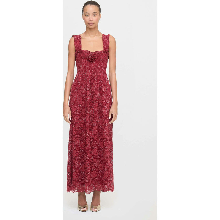 The Rosetta Nap Dress - Claret Lace
