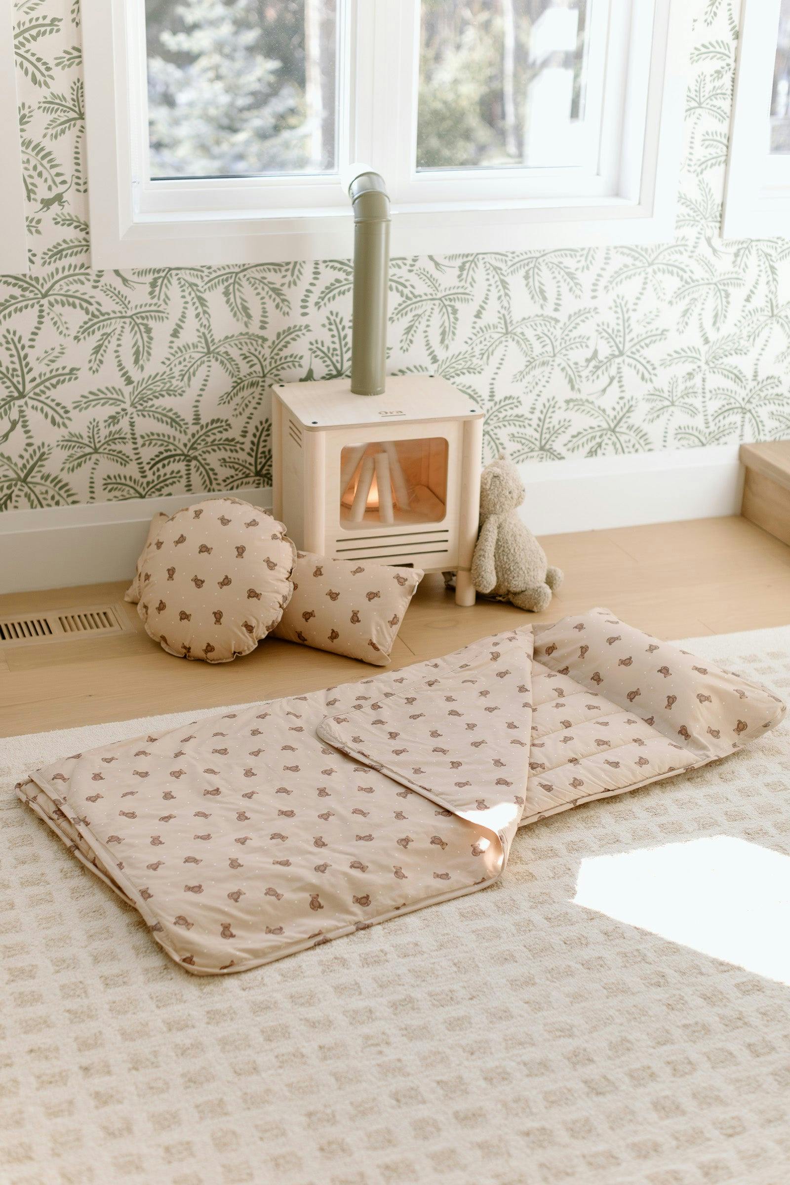 Organic Toddler Nap Roll-N-Rest Mat Set