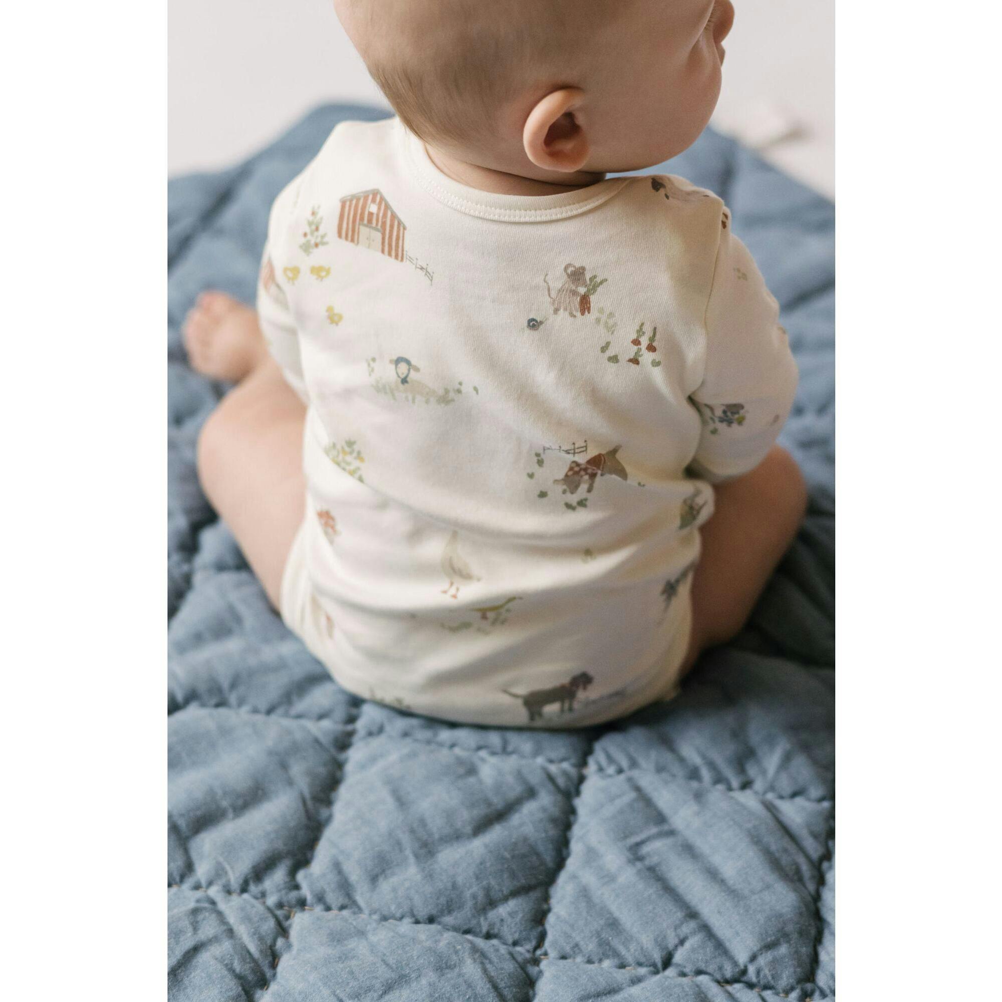 Lap Shoulder One-Piece, Natural