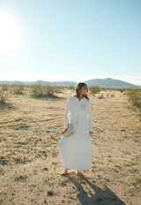 LINEN TASSEL DRESS