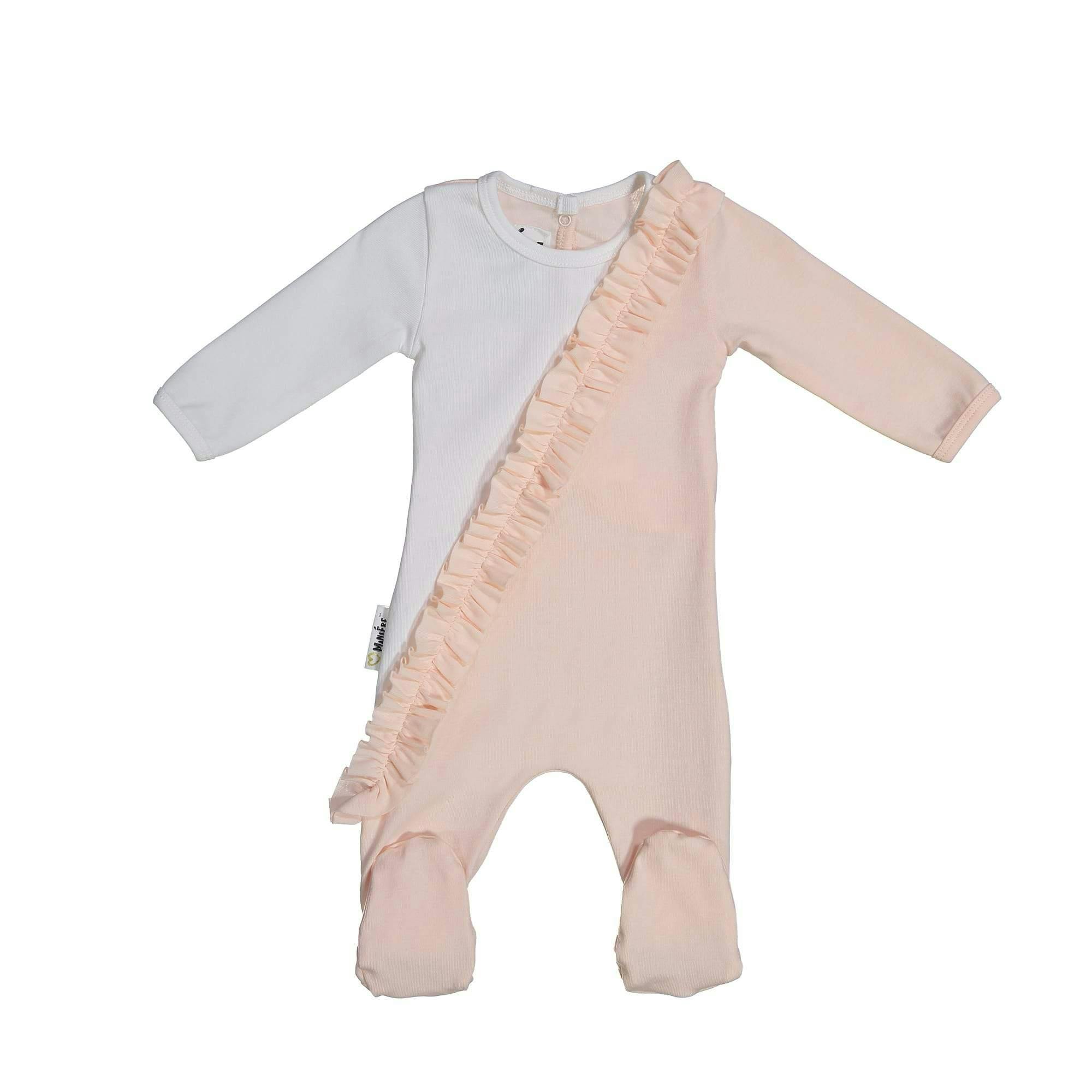 Diagonal Ruffle Footie