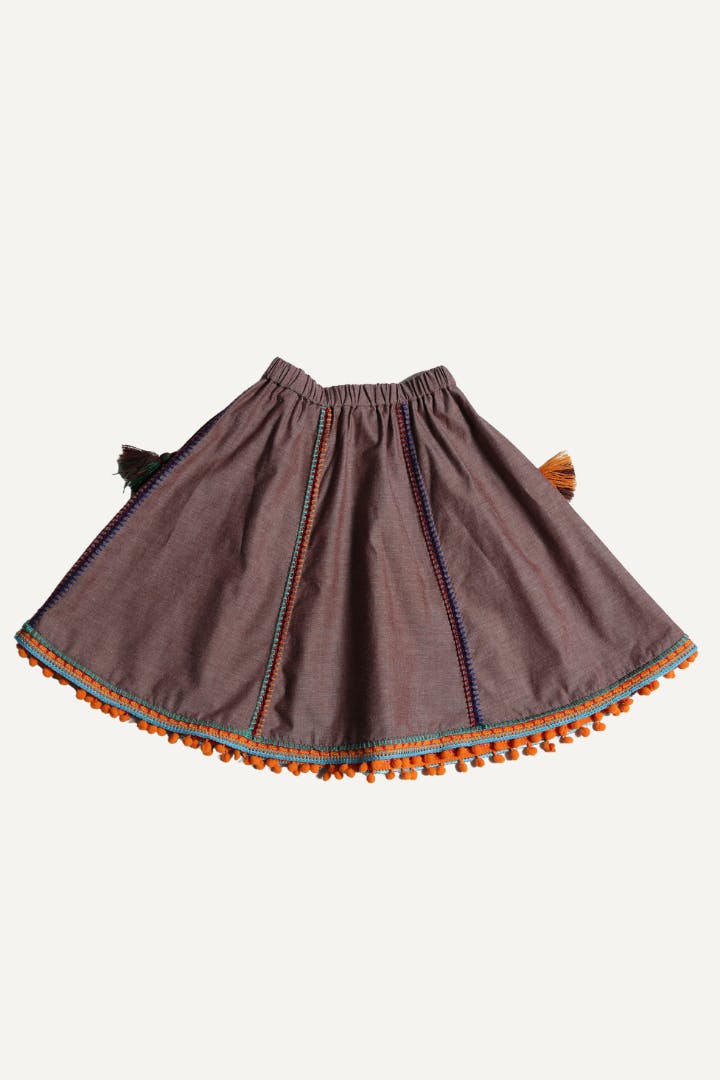 MAYA EMBROIDERED PEASANT SKIRT
