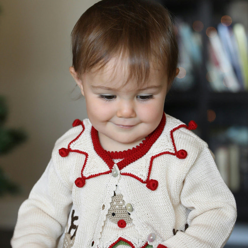 Knit Reindeer Cardigan