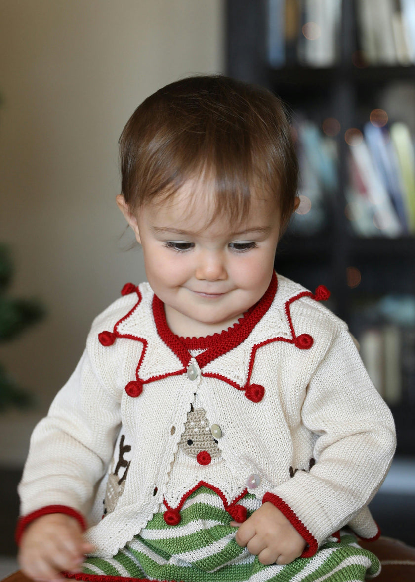 Knit Reindeer Cardigan