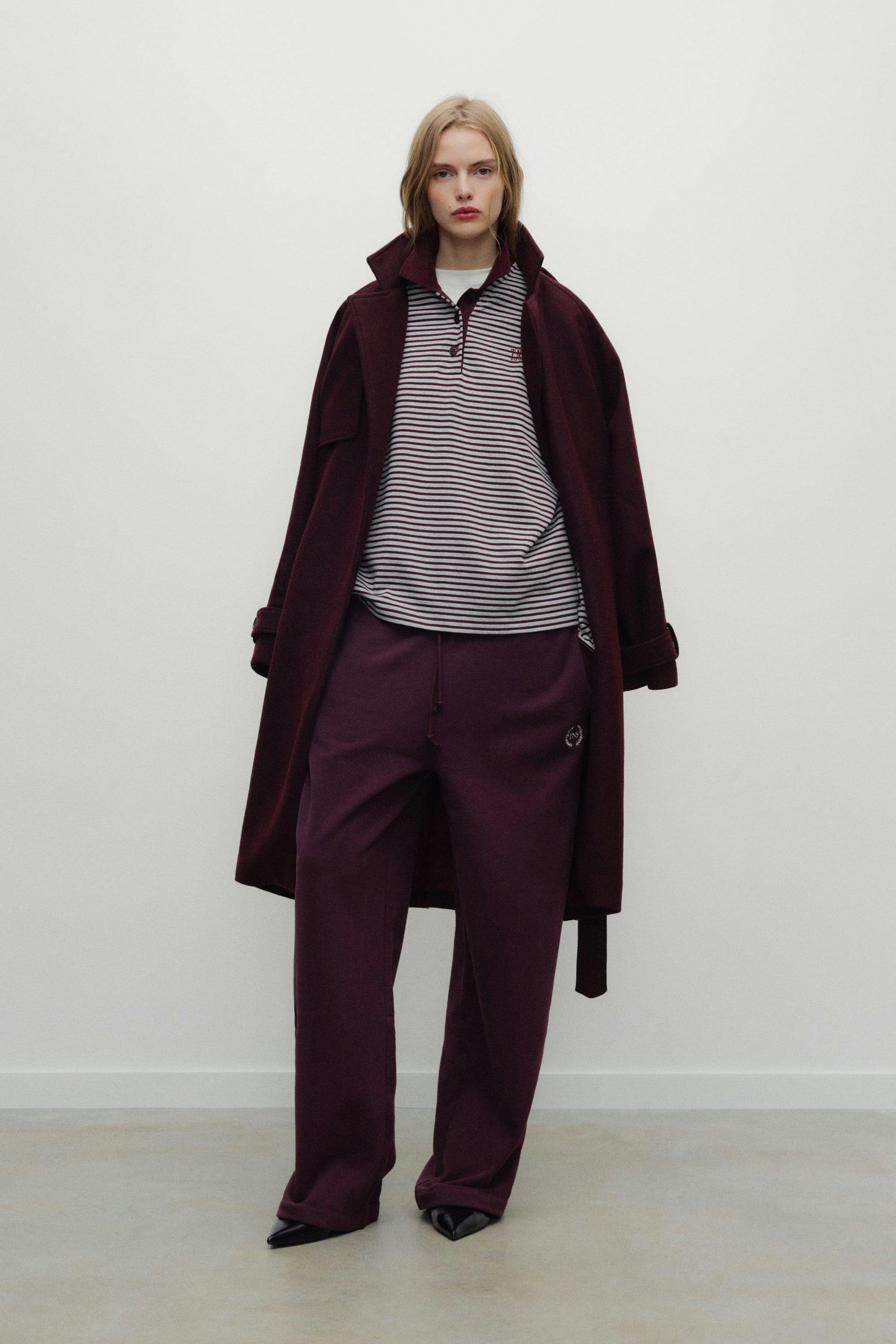 Ona Woman Polo Winetesting Stripe