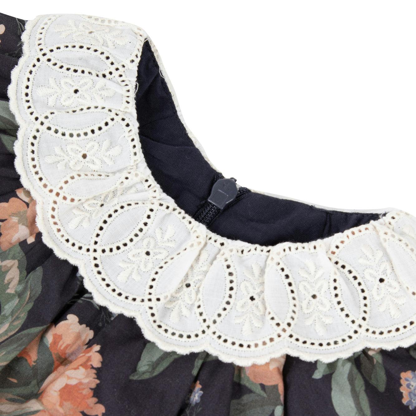 Baby Vintage Embroidered Lace Collar Dress