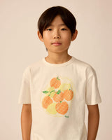 Organic Weekend Tee in White Mixed Fruit