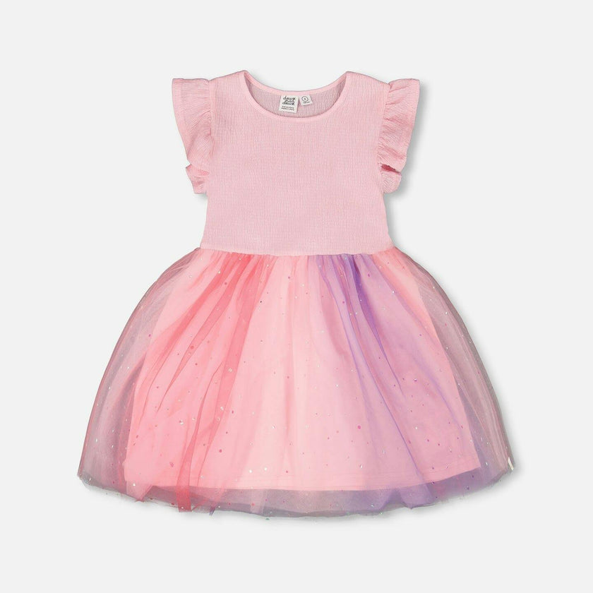 Bi-Material Mesh Dress