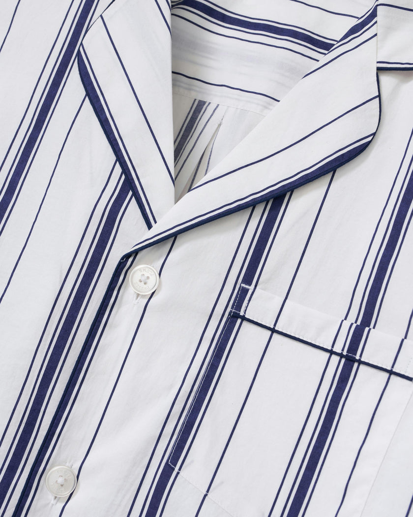 Men's Poplin Pajama Set in Parlor Stripe
