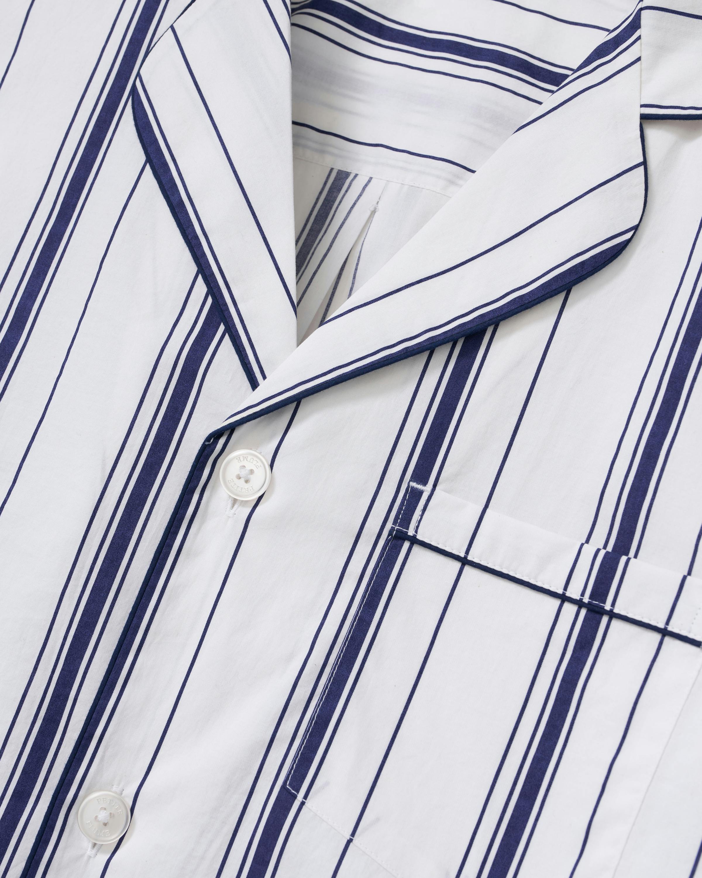 Men's Poplin Pajama Set in Parlor Stripe