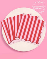Candy Stripe Napkins - 25 paper napkins