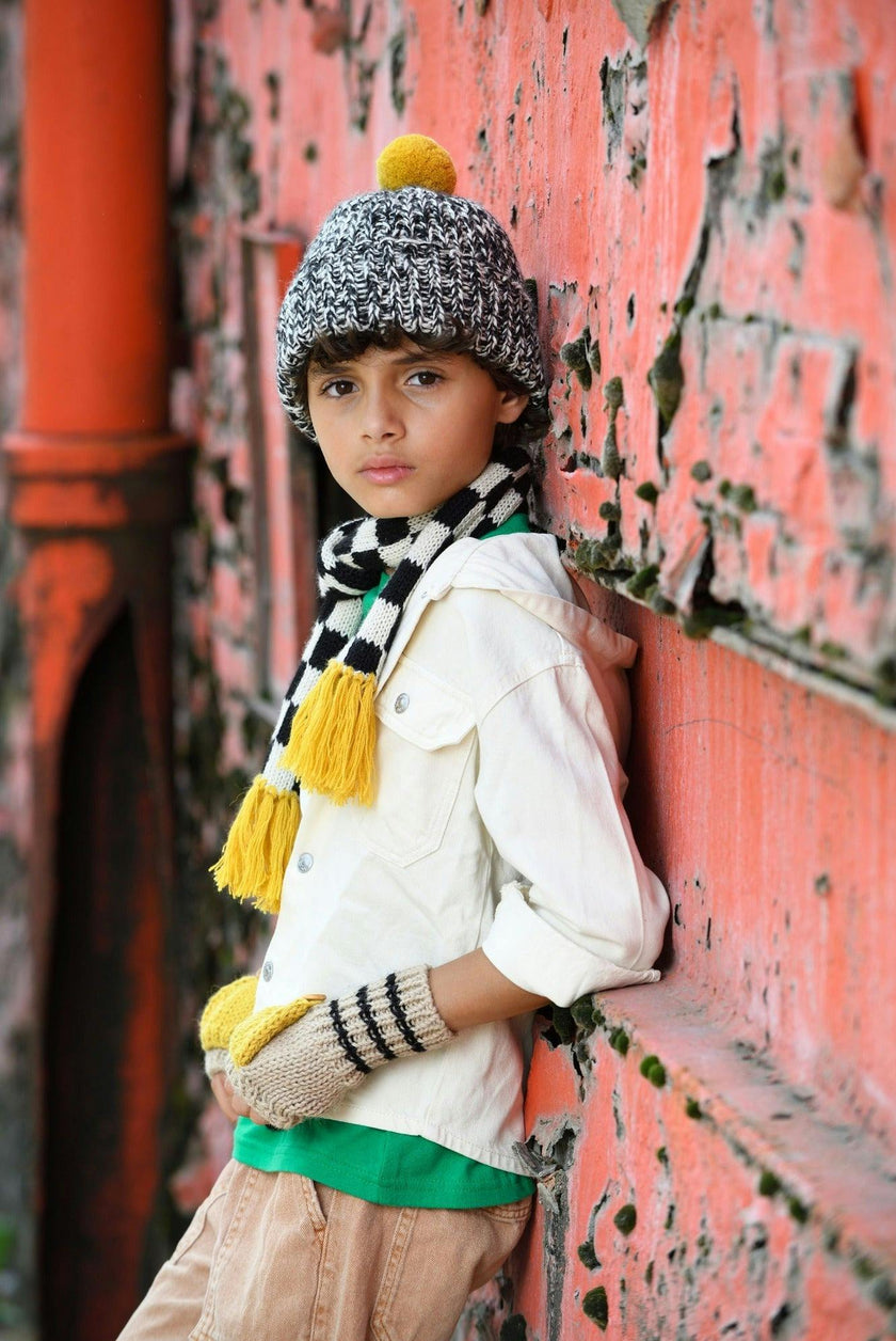 Kids Fingerless Fold-Over Mittens