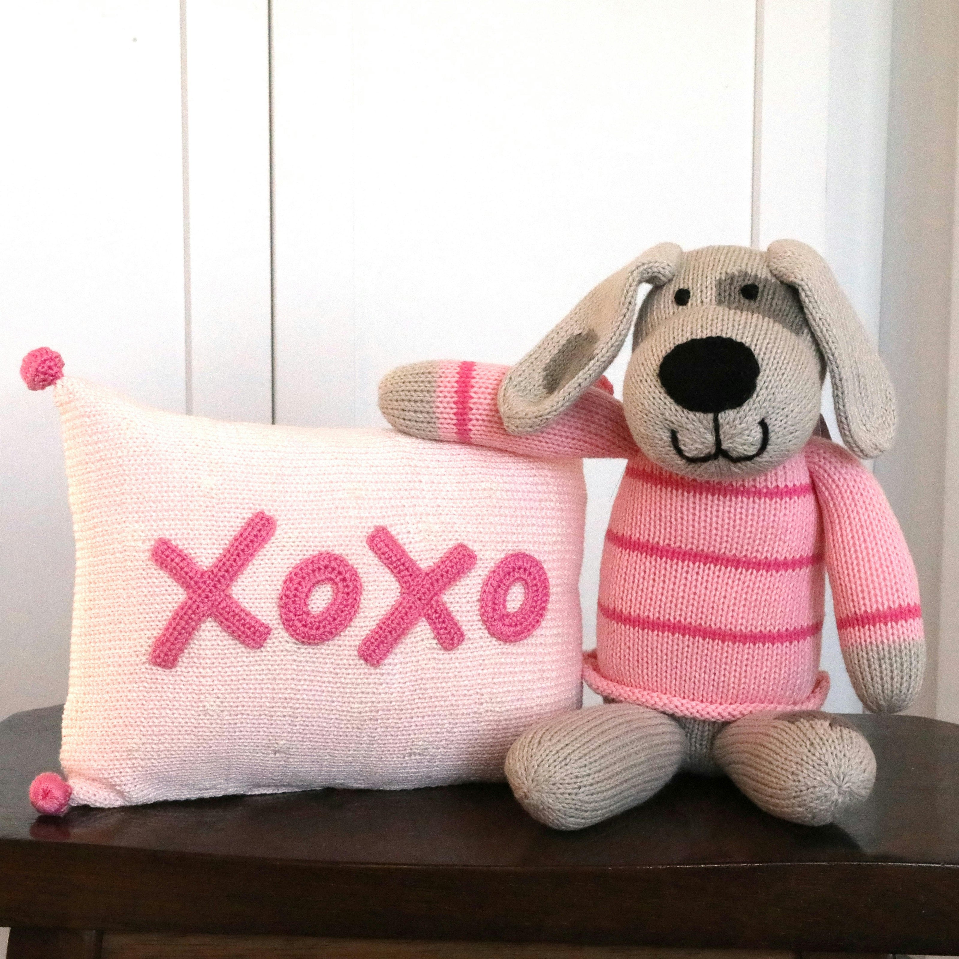 Valentine Puppy Plush, Pink